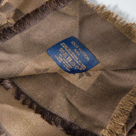 Louis Vuitton Shine Brown Shawl M75122 - Picture 2 of 3